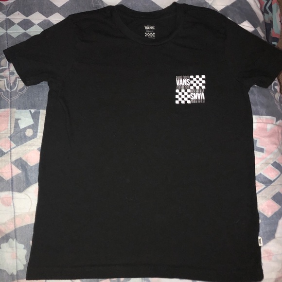 vans shirts black and white